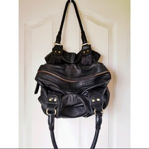 Sabina New York Leather Hobo Shoulder Purse Bag